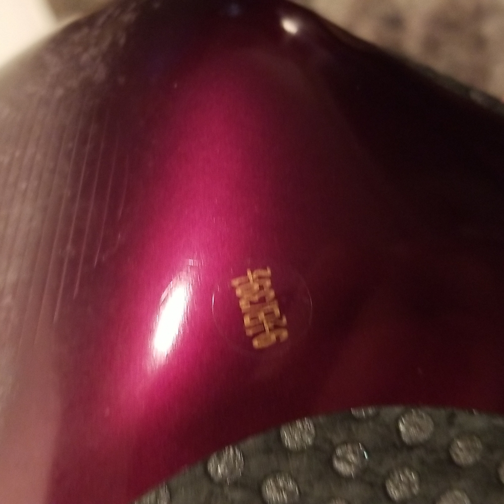 Women's high heels gray and silver polka dots size 9.5 B.  By Jessica Simpson. - Picture 4 of 4